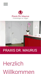 Mobile Screenshot of praxis-maurus.de